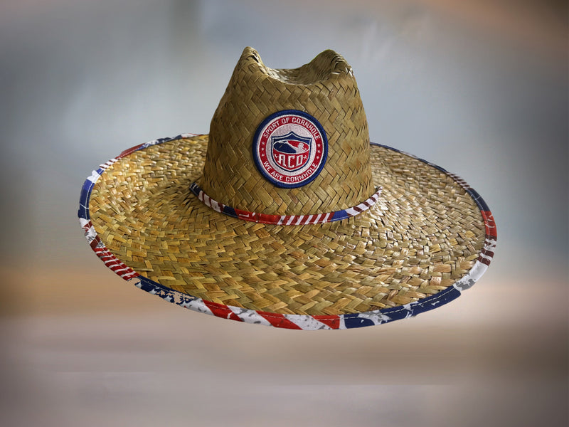 ACO Hat - Patriot Straw Lifeguard Patch